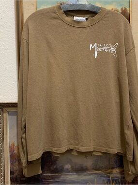 Jungmaven Mullets and Mermaids collab long sleeve shirt size medium